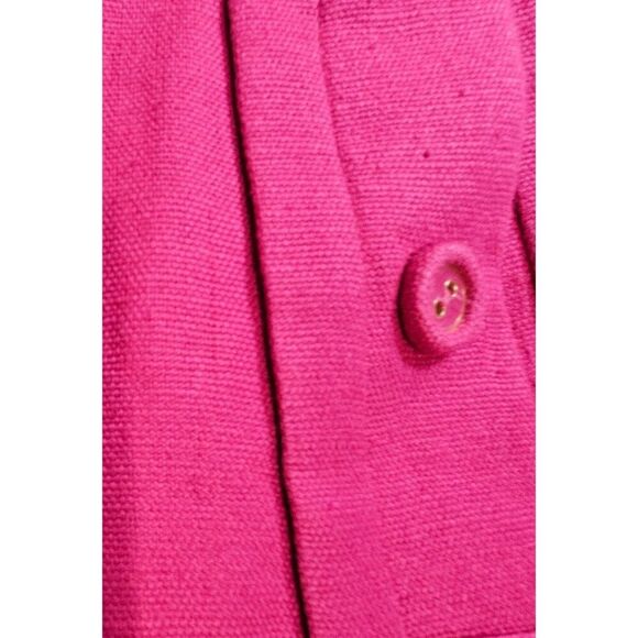 Talbots Womens 2 Pink Linen Three Button Blazer - Picture 8 of 13